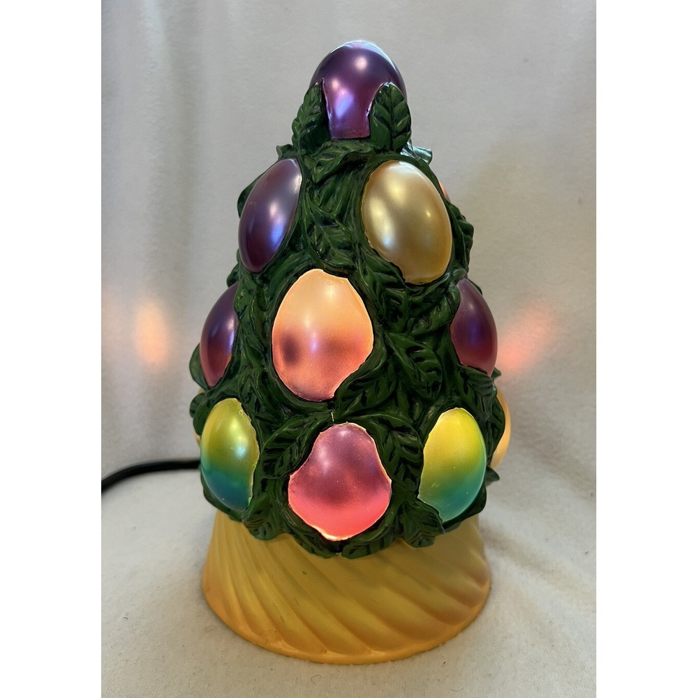 Cheyenne Spring Easter Egg Tree Lamp Electric Iridescent  Night Lights Up No Box